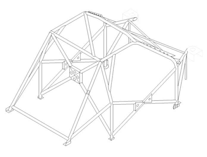 Roll Bar Multipunto Custom Cages da Saldare per Suzuki Ignis - FIA