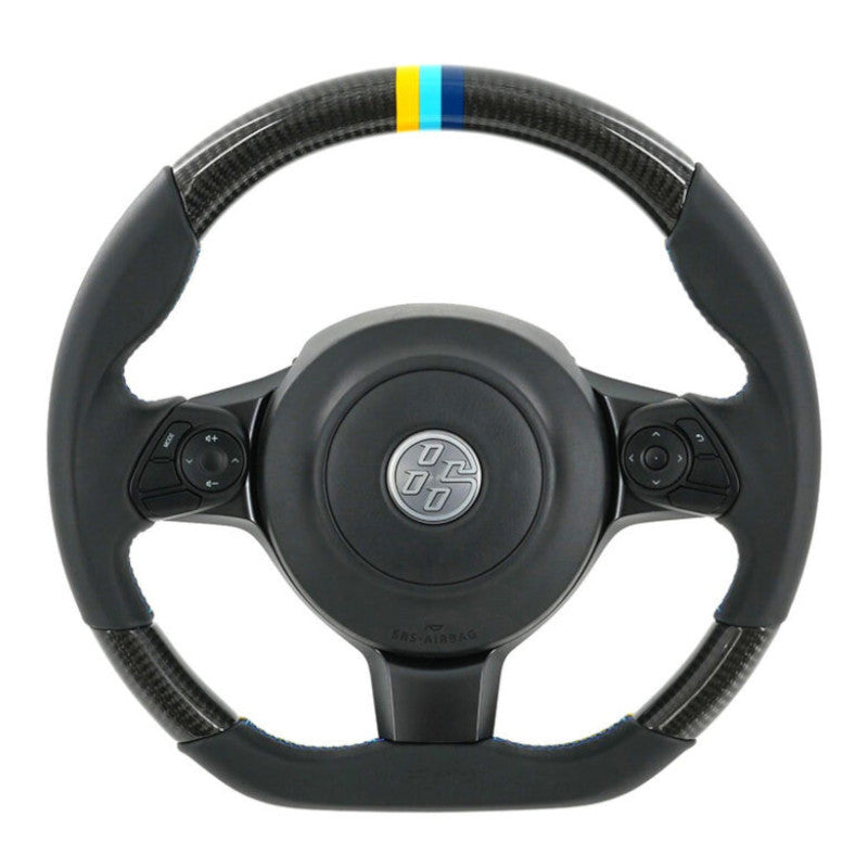 Carica immagine in Galleria Viewer, Volante GReddy in Carbonio Nero con Cuciture Tricolori per Toyota GT86 (17-21) &amp; GR86
