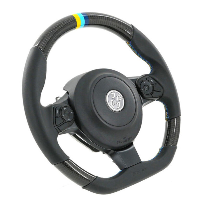 Volante GReddy in Carbonio Nero con Cuciture Tricolori per Toyota GT86 (17-21) & GR86