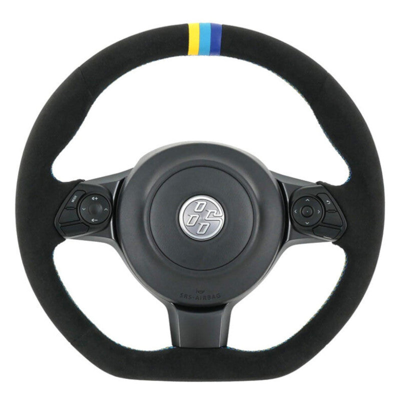 Carica immagine in Galleria Viewer, Volante GReddy Scamosciato Nero con Cuciture Tricolori per Toyota GT86 (17-21) &amp; GR86
