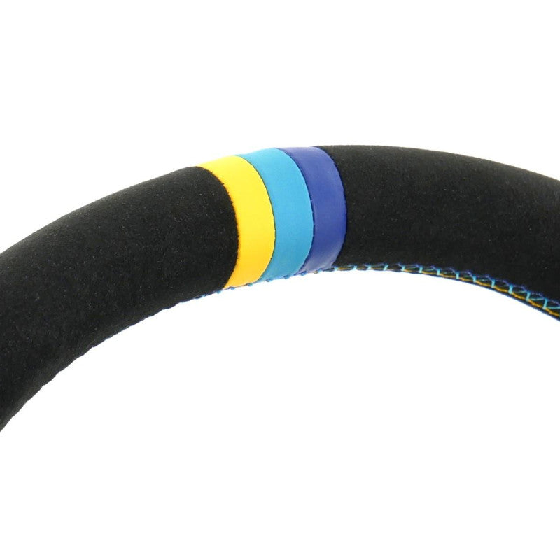 Carica immagine in Galleria Viewer, Volante GReddy Scamosciato Nero con Cuciture Tricolori per Toyota GT86 (17-21) &amp; GR86
