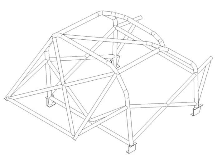 Carica immagine in Galleria Viewer, Roll Bar Multipunto Custom Cages da Saldare per Volkswagen Golf 4 - FIA (T45)
