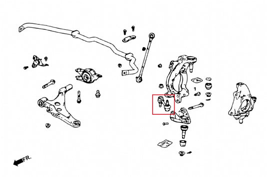 Bielle Inferiori Anteriori Regolabili Hardrace (Stopper Link) per Honda Civic Type R FK8 (17-22)