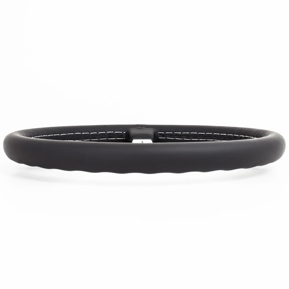 Volante Nardi Classic ND36, Pelle Nera, Razze in Alluminio, Cuciture Grigie, a Calice 40 mm