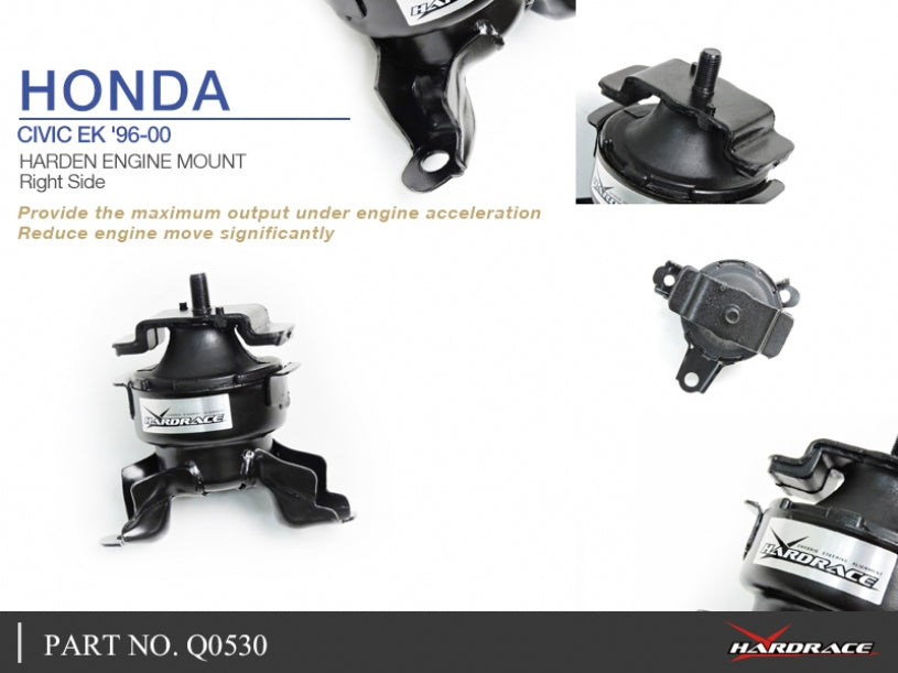 Supporto Motore Sinistro Rinforzato Hardrace per Honda Civic EK / EJ / EM