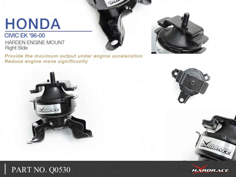 Carica immagine in Galleria Viewer, Supporto Motore Sinistro Rinforzato Hardrace per Honda Civic EK / EJ / EM
