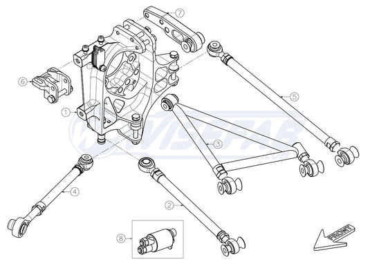 Kit Posteriore Wisefab "Grip" per Nissan GT-R