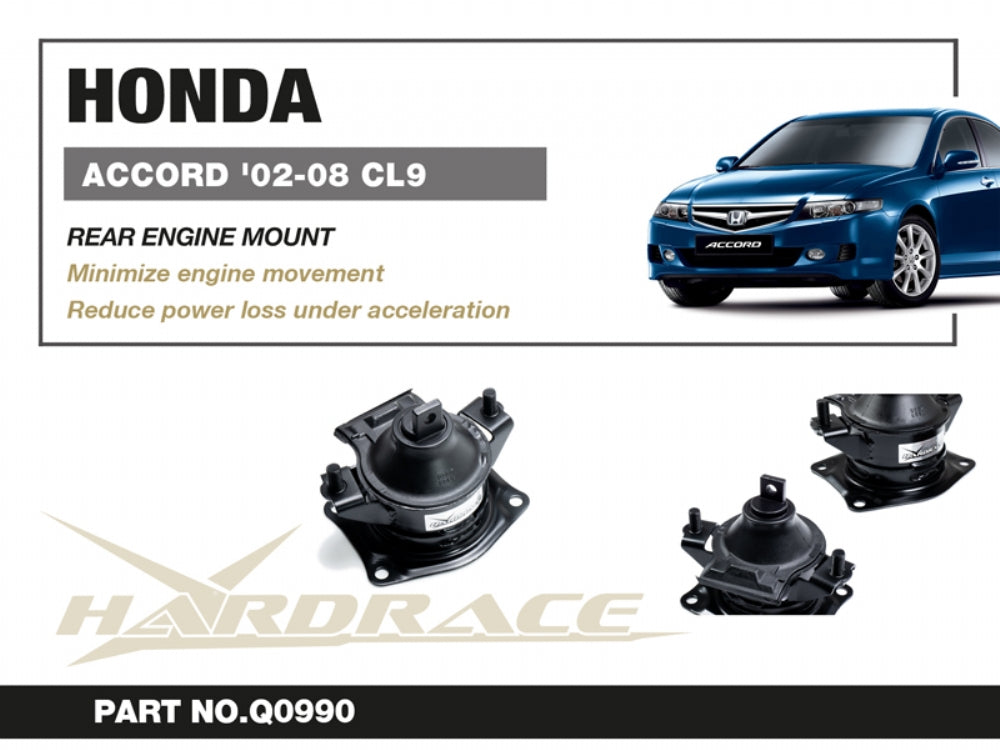 Supporto Motore Posteriore Rinforzato Hardrace per Honda Accord CL (02-08)