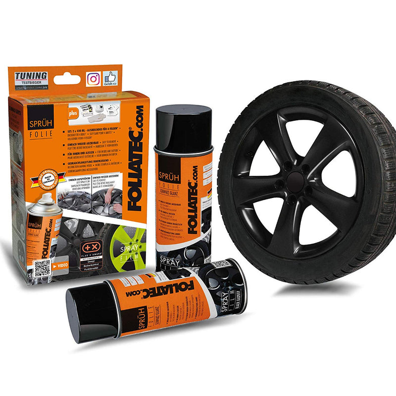 Carica immagine in Galleria Viewer, Kit Film Spray Foliatec Nero Lucido (2 x 400 mL)
