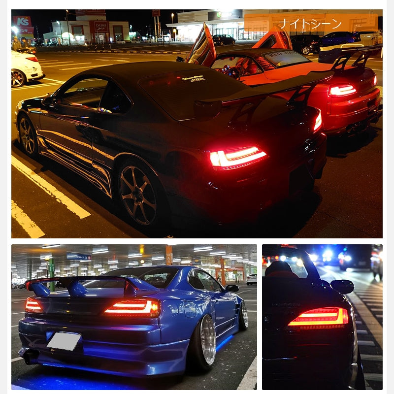 Carica immagine in Galleria Viewer, Fanali Posteriori 78Works a LED per Nissan Silvia S15, Frecce Sequenziali

