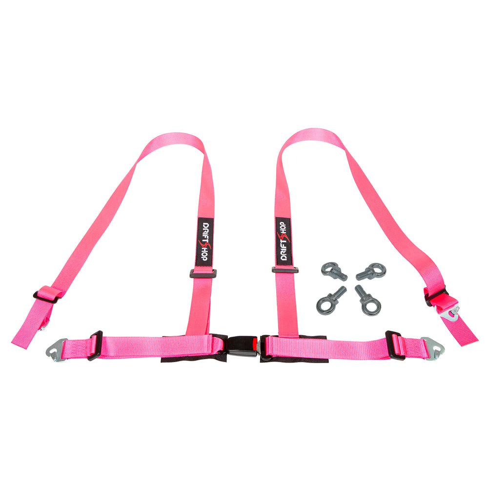 Cinture 4 Punti 2" DS - Rosa - Omologate Stradali