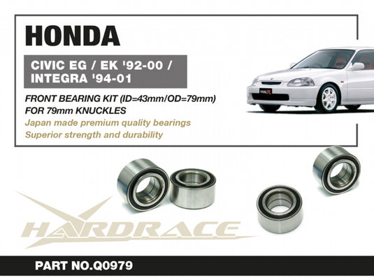 Cuscinetti Ruota Anteriori Hardrace per Honda Civic EG / EH / EJ