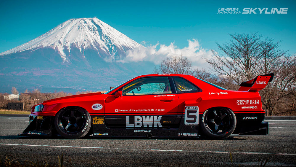 Kit Carrozzeria Liberty Walk LB Super Silhouette per Nissan Skyline R34