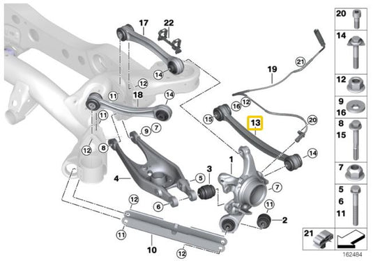 Tiranti Convergenza Posteriore Regolabili IRP per BMW Serie 1 E8X