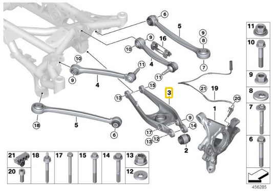 Tiranti Campanatura Posteriore IRP in Alluminio per BMW M2 F87