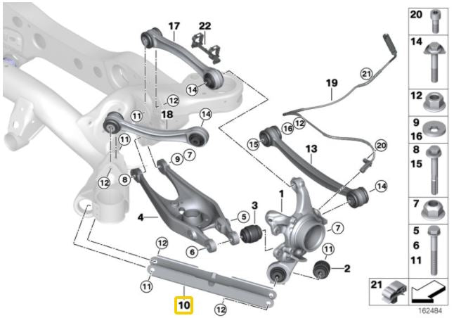 Carica immagine in Galleria Viewer, Tiranti Inferiori Posteriori IRP in Alluminio per BMW Serie 3 E9X
