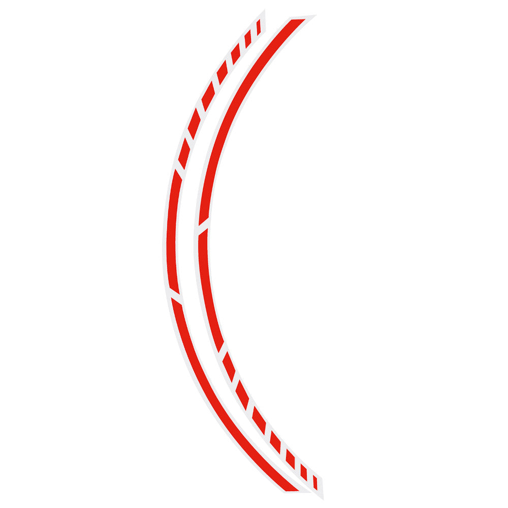 Strisce Adesive per Cerchi Foliatec Racing Rosso Fluo