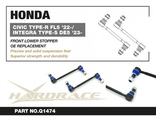 Bielle Inferiori Anteriori Hardrace (Stopper Link) per Honda Civic Type R FL5 (2022+)