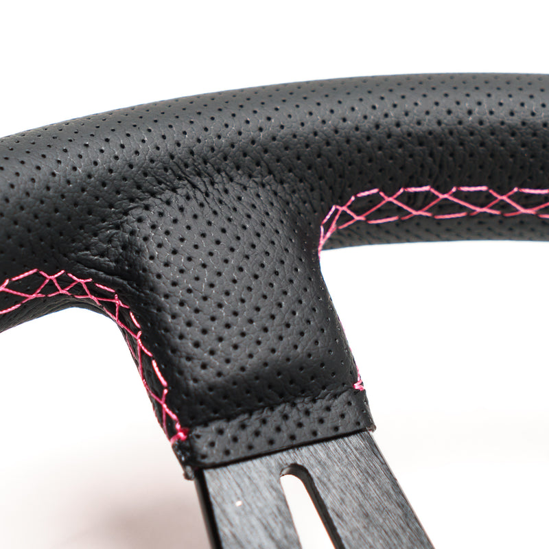 Carica immagine in Galleria Viewer, Volante a Calice (70 mm), Edizione Speciale "Pink Style", Pelle Nera
