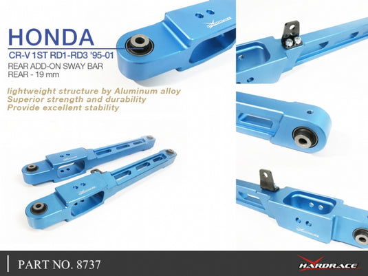 Bracci Inferiori Posteriori Hardrace per Honda CR-V RD (97-01)