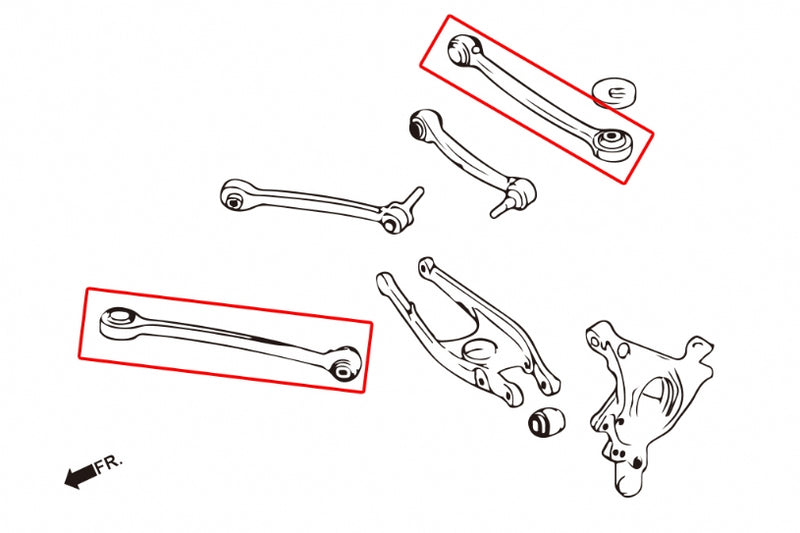 Carica immagine in Galleria Viewer, Bracci Inferiori Posteriori Regolabili (Toe Kit / Bracci Oscillanti) Hardrace per BMW M3 G80 / G81 (2020+)
