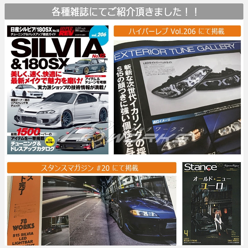 Fari Anteriori 78Works a LED per Nissan Silvia S15