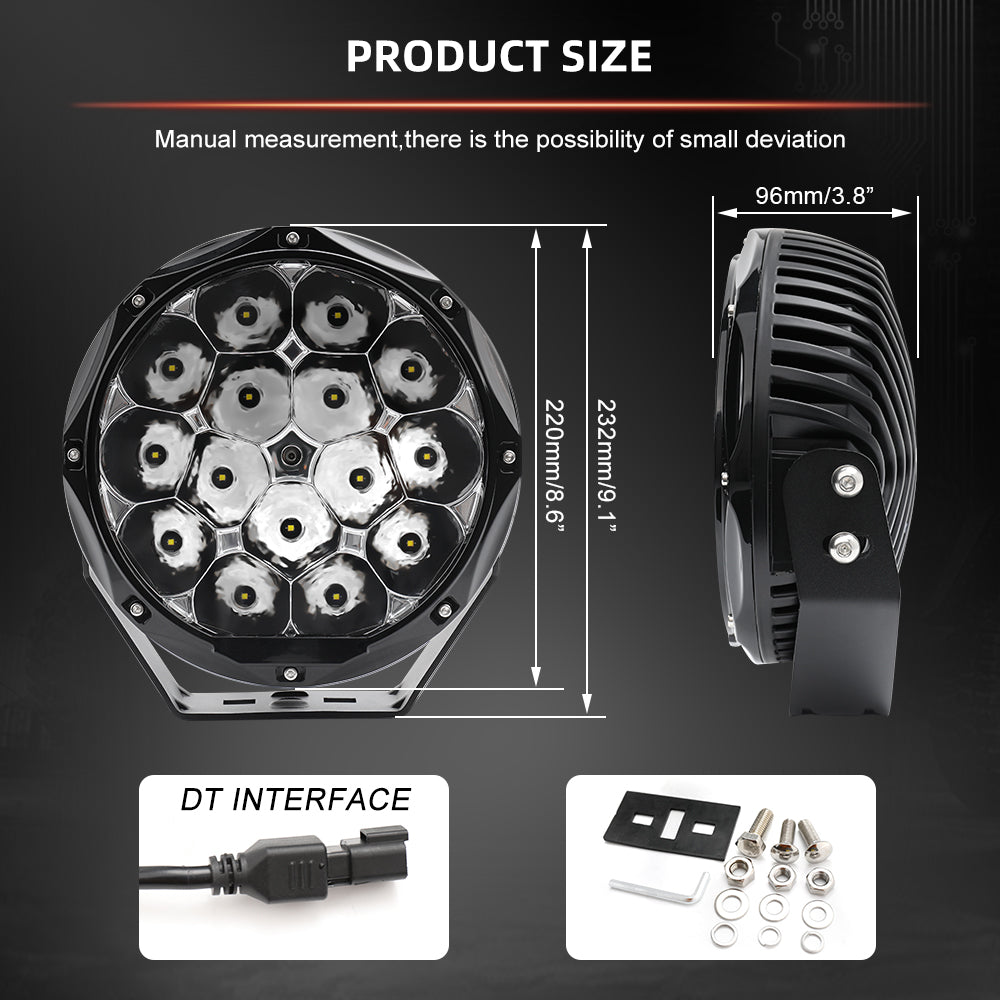 Fari LED Profondità 150W Ø8.5" (la coppia)