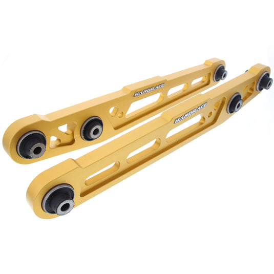 Bracci Inferiori Posteriori Hardrace Oro in Alluminio per Honda Civic EK / EJ / EM