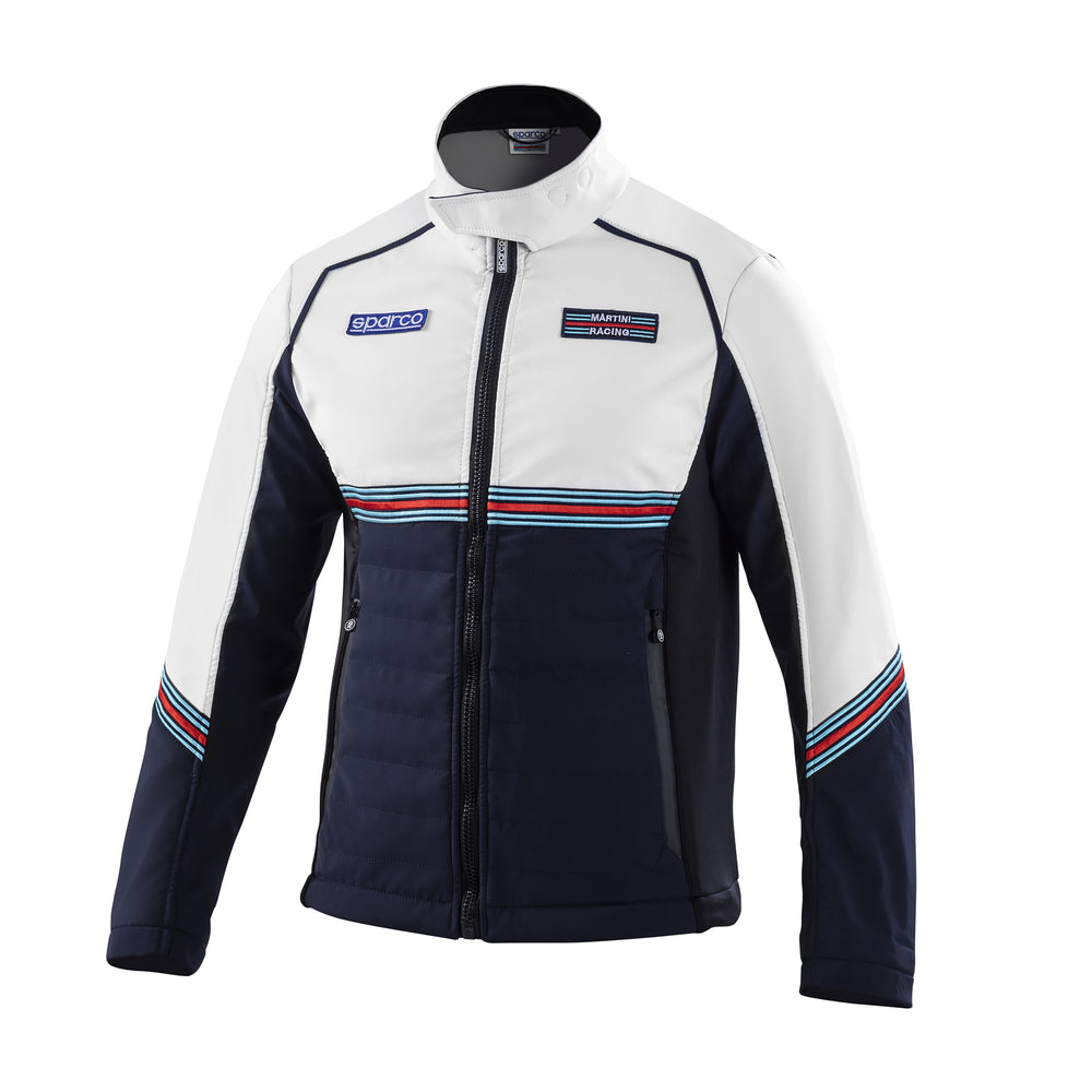 Giacca Softshell Sparco Martini Racing - Blu Marine / Bianco