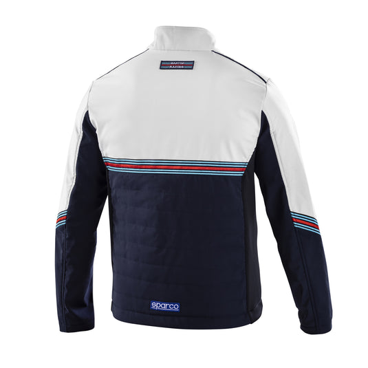Giacca Softshell Sparco Martini Racing - Blu Marine / Bianco