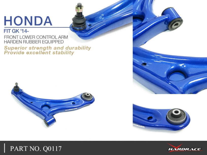 Bracci Oscillanti Inferiori Anteriori Hardrace per Honda Jazz (13-20)
