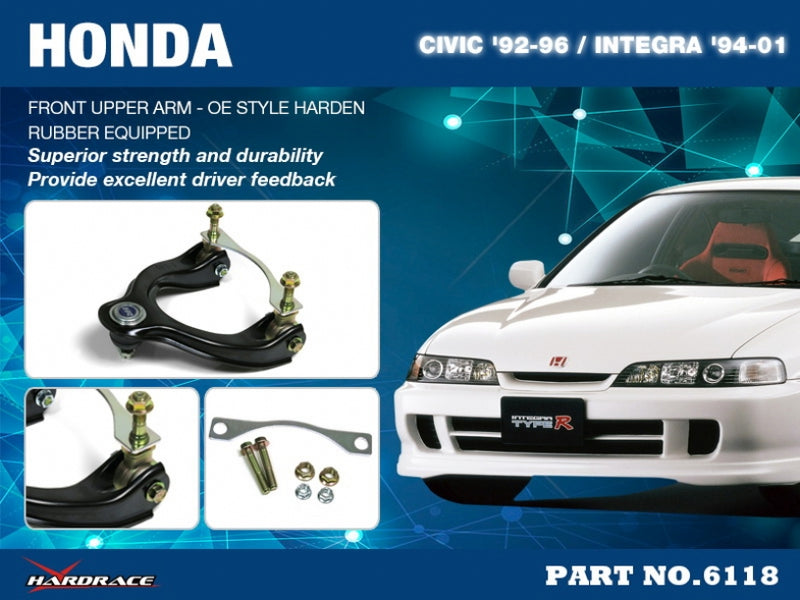Carica immagine in Galleria Viewer, Bracci Oscillanti Superiori Hardrace per Honda Integra DC (94-01)
