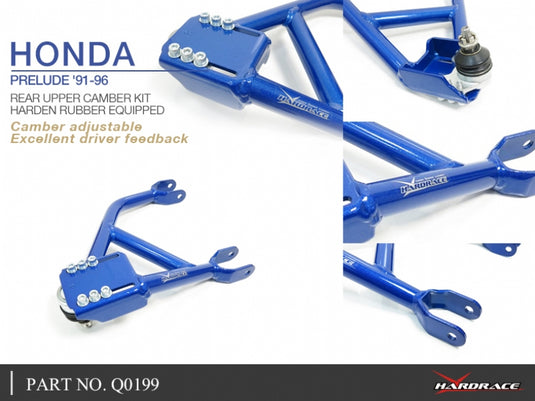 Bracci Superiori Posteriori Regolabili (Camber Kit) Hardrace per Honda Prelude 5G BB