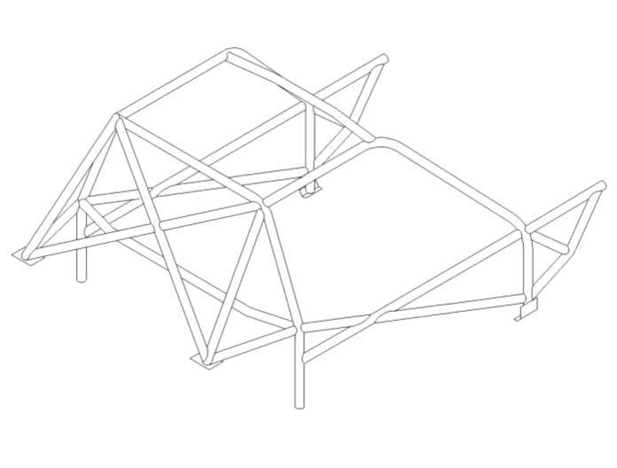 Carica immagine in Galleria Viewer, Roll Bar Multipunto Custom Cages da Saldare per BMW Z3 Coupé - FIA
