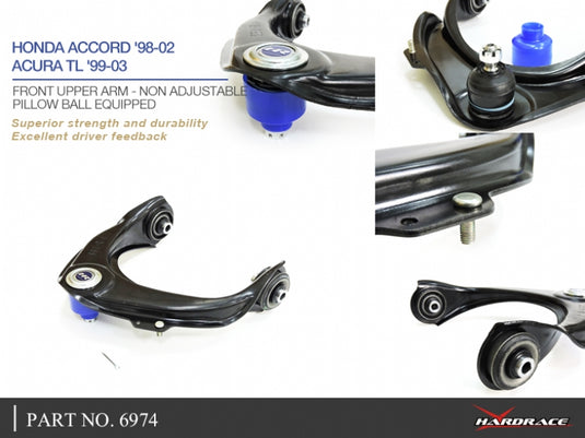 Bracci Oscillanti Superiori Anteriori Hardrace per Honda Accord CG (97-02)