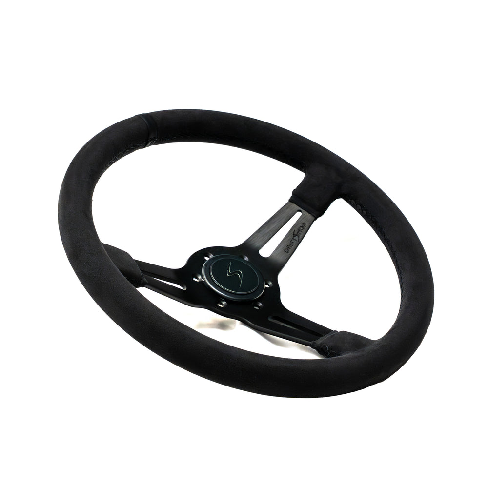 Volante Premium a Calice (70 mm) "Black Edition" in Alcantara