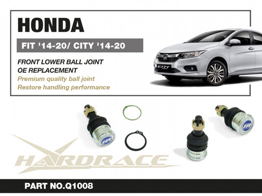 Snodi Sospensione Inferiori Anteriori Hardrace per Honda Jazz (13-20)