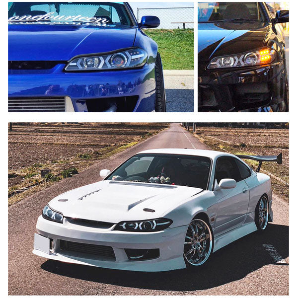 Fari Anteriori 78Works a LED per Nissan Silvia S15