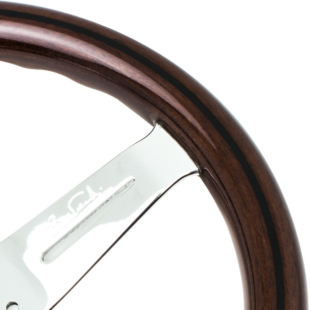 Volante Nardi Classic ND33, Legno, Razze Cromate, a Calice 40 mm