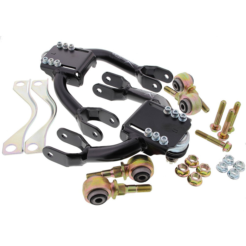 Bracci Oscillanti Superiori Anteriori Regolabili Neri (Camber Kit) Hardrace per Honda Civic EC / ED / EE