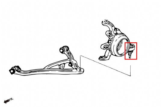 Snodi Sospensione Inferiori Posteriori Hardrace per Honda S2000