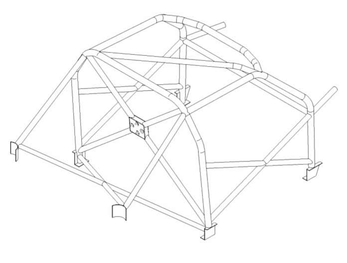 Roll Bar Multipunto Custom Cages da Saldare per Ford Ka - FIA