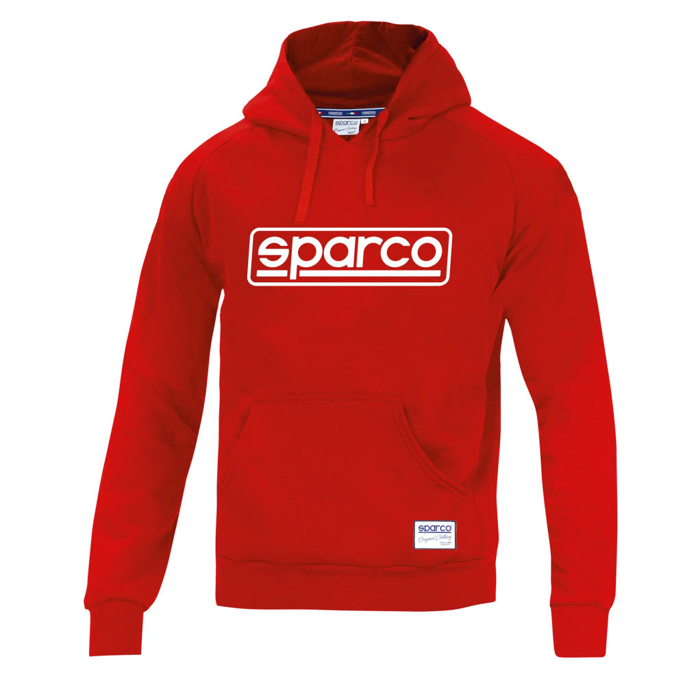Felpa con Cappuccio Sparco Frame - Rosso