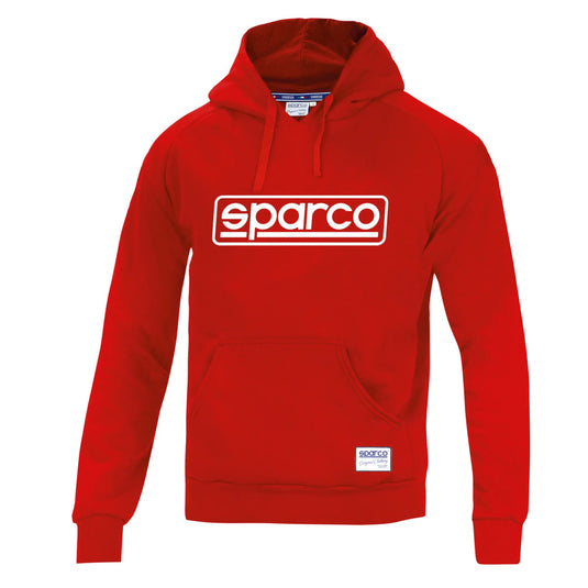 Felpa con Cappuccio Sparco Frame - Rosso