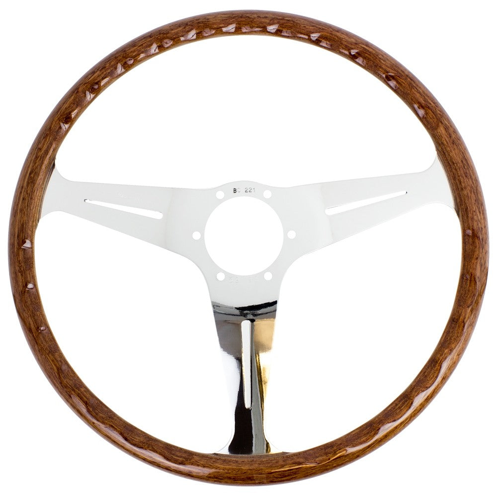 Volante Nardi Classic ND39, Legno, Razze Cromate, a Calice 40 mm