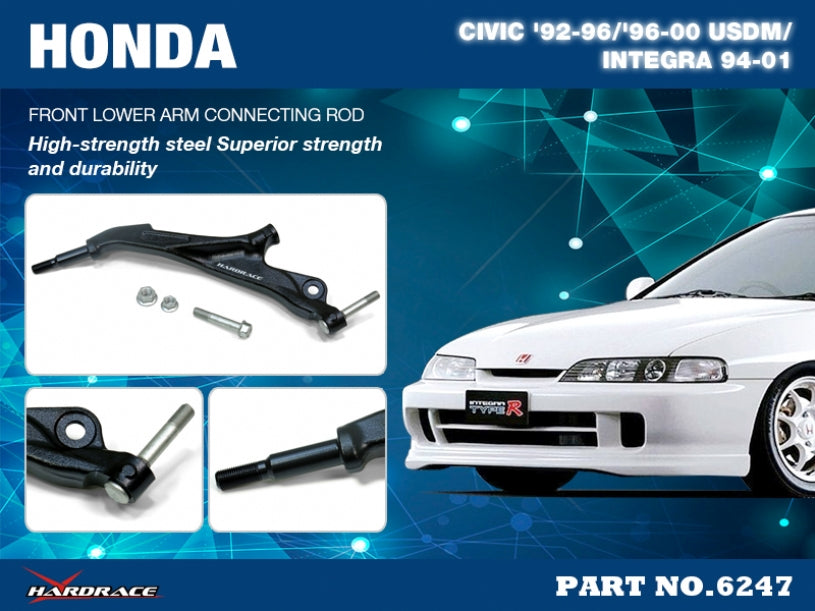 Bracci Inferiori Anteriori Interni Hardrace per Honda Civic EG / EH / EJ