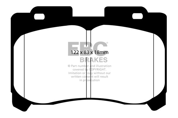 Pastiglie Freno EBC Redstuff DP31004C per Toyota Celica, Toyota Supra e altre