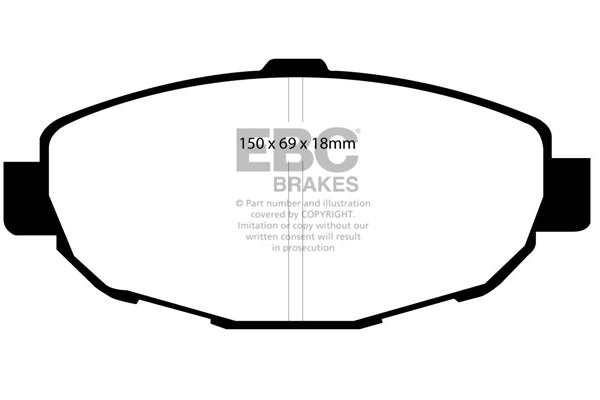 Pastiglie Freno EBC Greenstuff DP21007 per Lexus Soarer, Toyota Soarer e altre