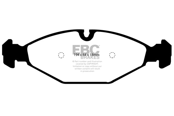 Pastiglie Freno EBC Redstuff DP31009C per Daimler Double Six e Jaguar XJ12
