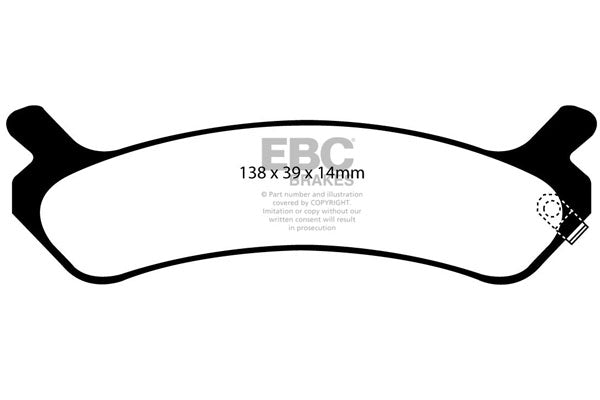 Pastiglie Freno EBC Ultimax DP1017 per Hyundai Sonata